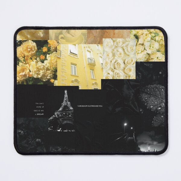 Item preview, pastel yellow + black collage designed and sold by hales3204.
