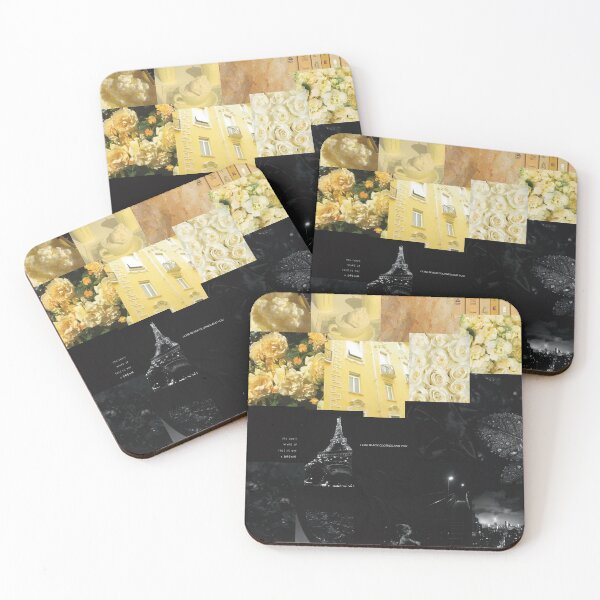 Item preview, pastel yellow + black collage designed and sold by hales3204.
