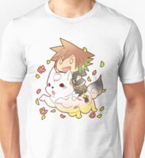 Chibi Sora & Okami of KH Slim Fit T-Shirt