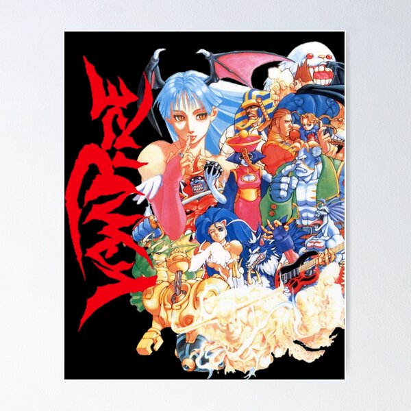 Artikel-Vorschau von Darkstalkers Ver.2 – Charaktere T-Shirt – Vampir, designt und verkauft von XtremeShop.