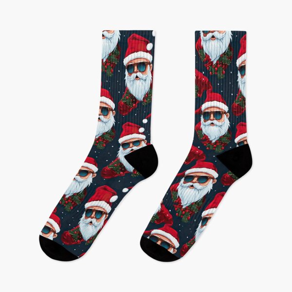 Item preview, Cool Santa Christmas Pattern designed and sold by Yogimeister.