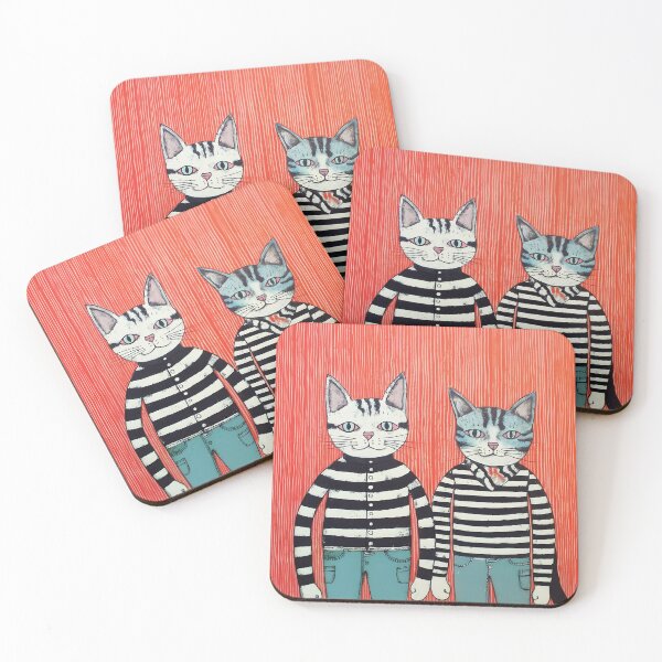 Item preview, Two cat dudes designed and sold by Artlizzard.