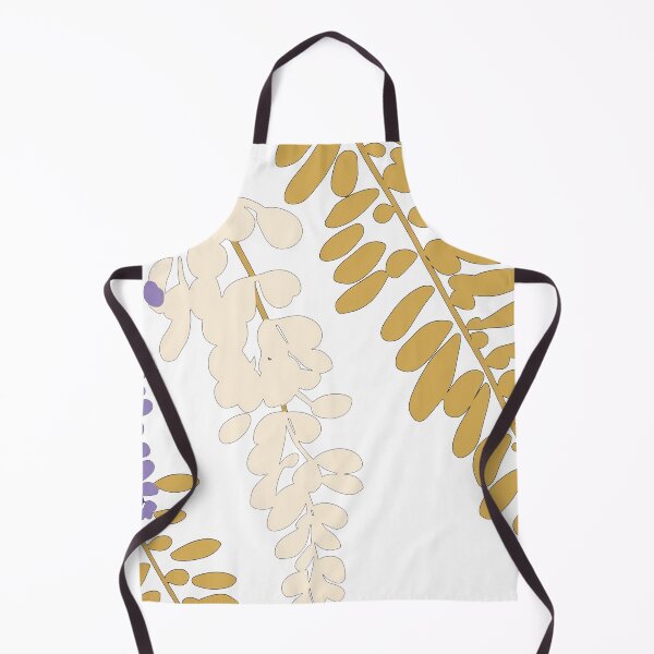 Item preview, Golden Hues & Lavender Dreams: A Botanical Pattern Design - White Background designed and sold by 21 Dragonflies.