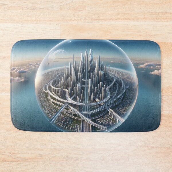 Item preview, Futuristic City Dome - Utopian Metropolis designed and sold by Newpixelland.