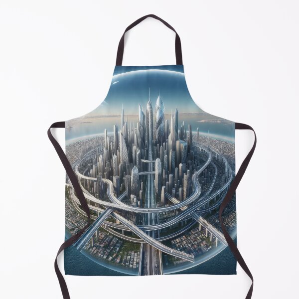 Item preview, Futuristic City Dome - Utopian Metropolis designed and sold by Newpixelland.
