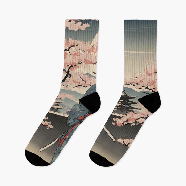 Item preview, Samurai Warrior Under Cherry Blossom Trees designed and sold by XamiDesign.