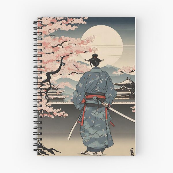Item preview, Samurai Warrior Under Cherry Blossom Trees designed and sold by XamiDesign.