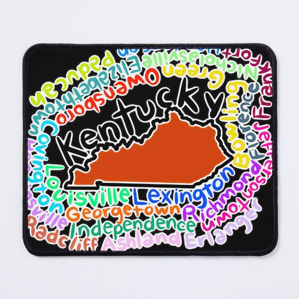 Item preview, Kentucky map with names designed and sold by Maws25.