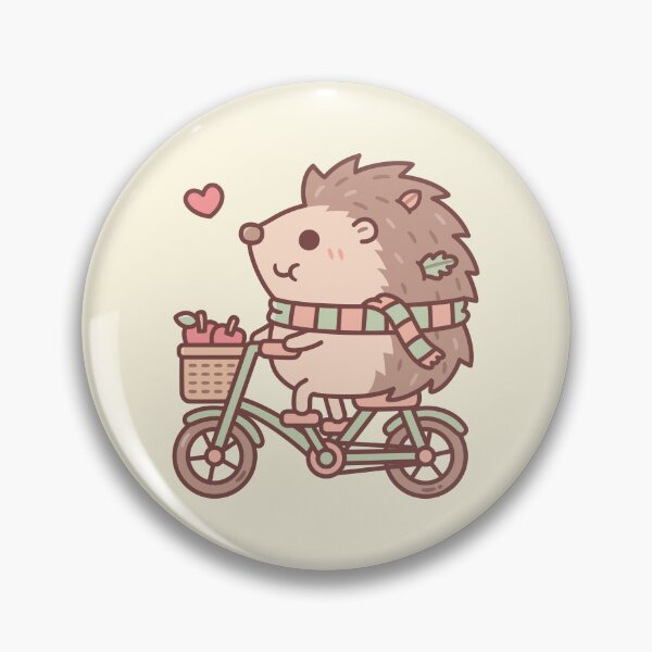 Item preview, Cute Hedgehog Riding On Bicycle designed and sold by rustydoodle.