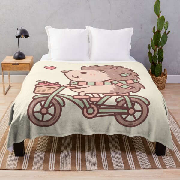 Item preview, Cute Hedgehog Riding On Bicycle designed and sold by rustydoodle.