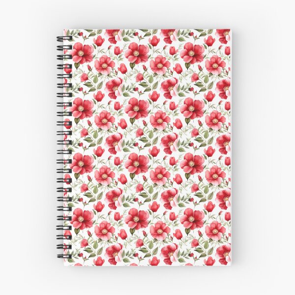 Item preview, Beautiful Red Wild Rose Seamless Pattern (Watercolor) V.2 designed and sold by CreatureHouse95.