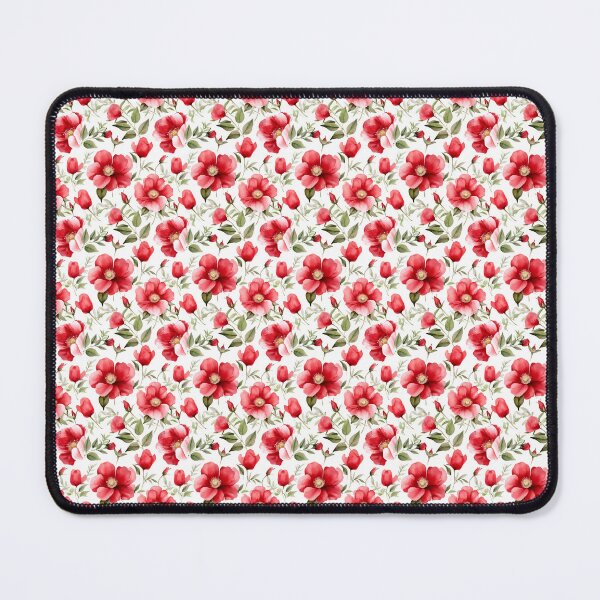 Item preview, Beautiful Red Wild Rose Seamless Pattern (Watercolor) V.2 designed and sold by CreatureHouse95.