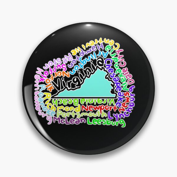 Item preview, Virginia map with names designed and sold by Maws25.