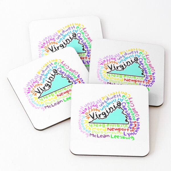 Item preview, Virginia map with names designed and sold by Maws25.