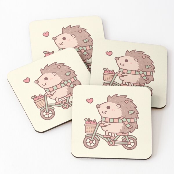 Item preview, Cute Hedgehog Riding On Bicycle designed and sold by rustydoodle.