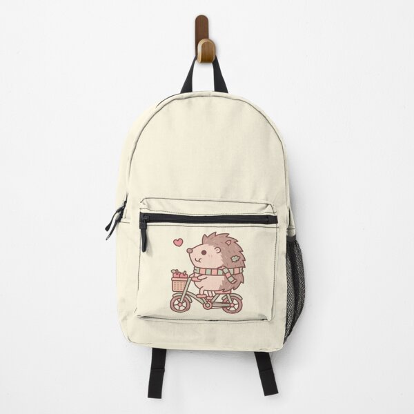 Item preview, Cute Hedgehog Riding On Bicycle designed and sold by rustydoodle.