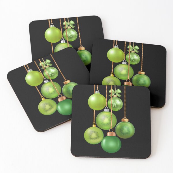 Item preview, Kiwiana Kiwifruit Christmas Baubles designed and sold by Mandii Pope.
