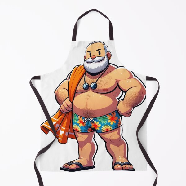 Item preview, Gay bear daddy on the beach designed and sold by norbears.