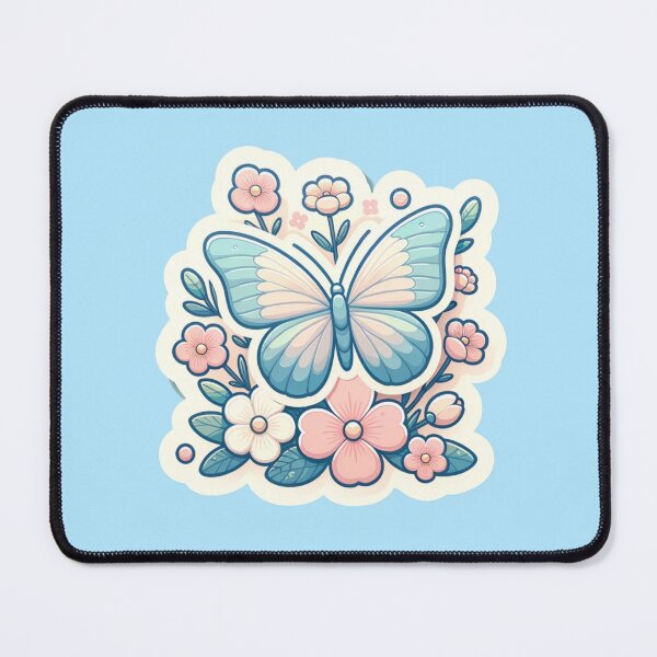 Item preview, Ethereal Flutter - Pastel Butterfly in Blossom Garden designed and sold by sidmj.