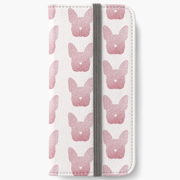 rosegold french bulldog frenchie sticker iPhone Wallet
