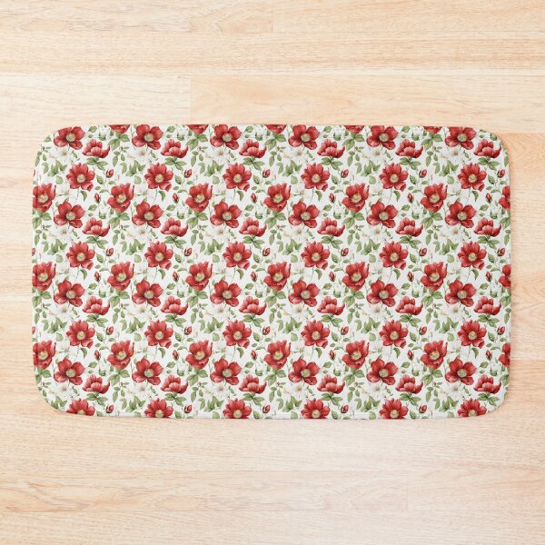 Item preview, Beautiful Red Wild Rose Seamless Pattern (Watercolor) designed and sold by CreatureHouse95.