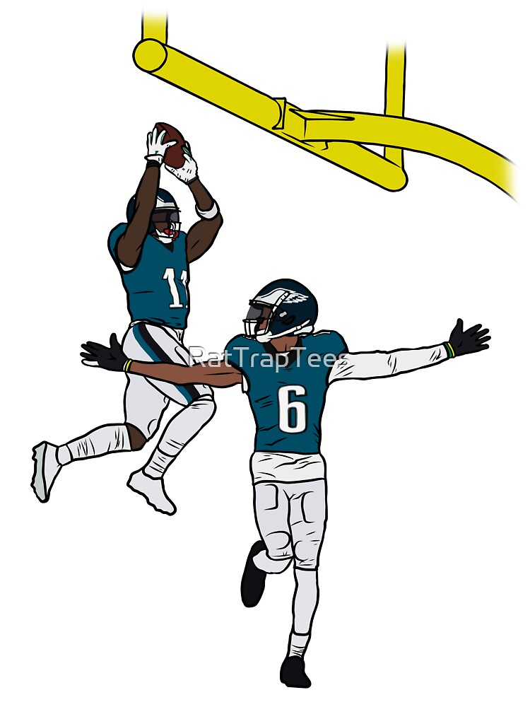 AJ Brown and DeVonta Smith Dunk Celebration