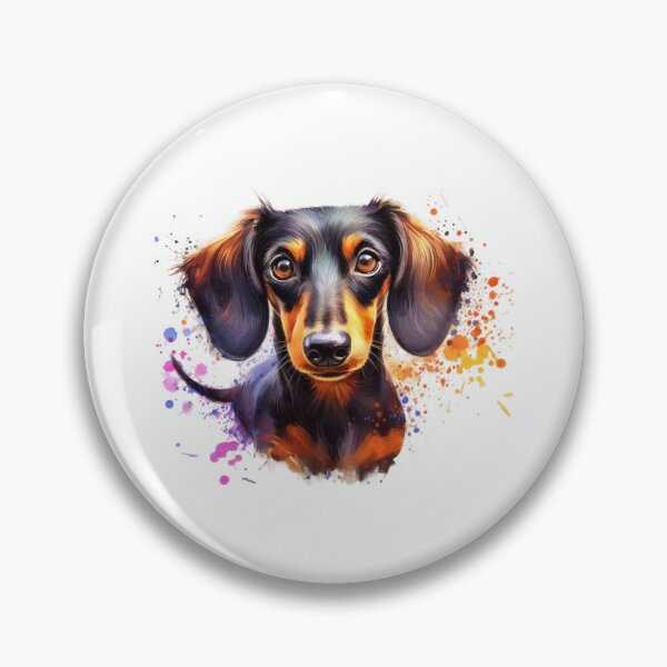 Item preview, dachshund painting art designed and sold by Animalia-.