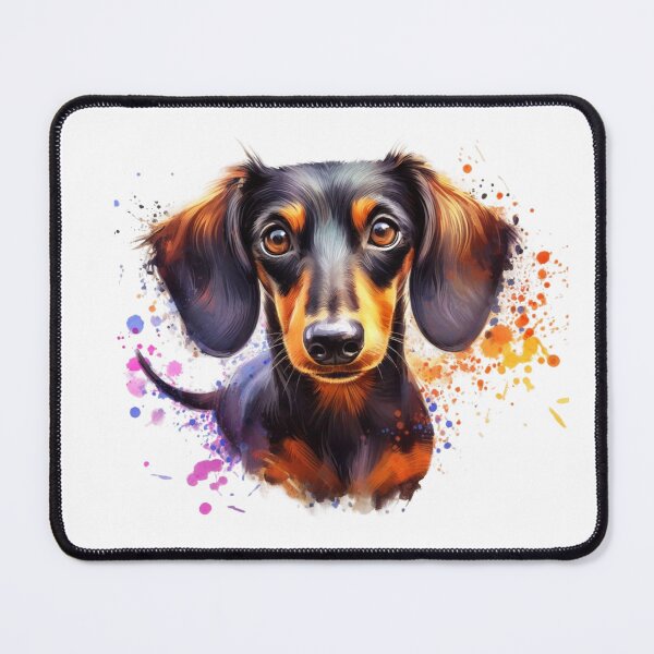 Item preview, dachshund painting art designed and sold by Animalia-.