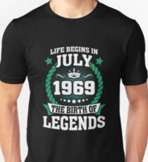 July 1969 The Birth Of Legends Slim Fit T-Shirt