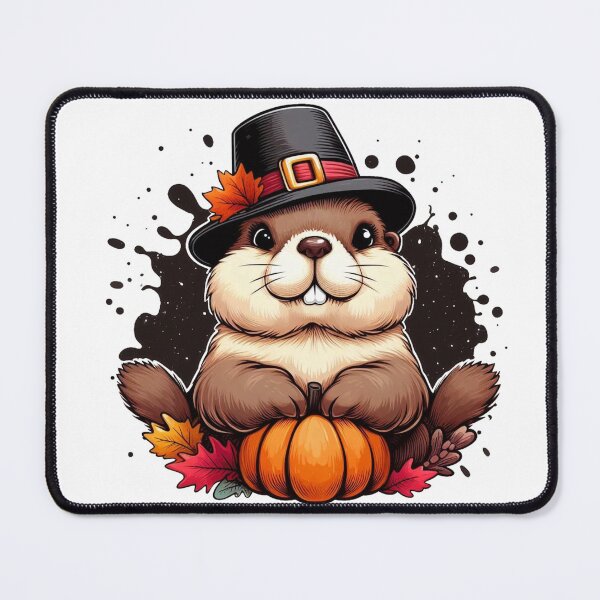 Item preview, thanksgiving marmot designed and sold by Animalia-.