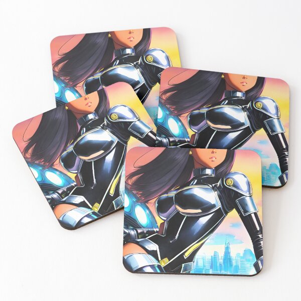 Item preview, Chrome City Gworl | Black Anime Girl designed and sold by blackanimemecca.