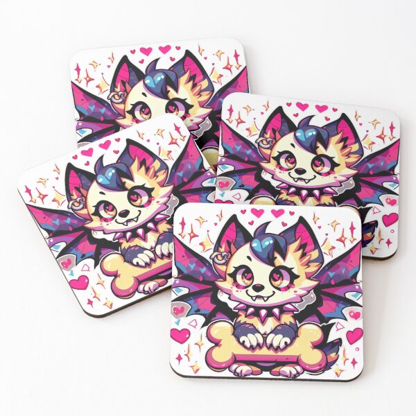 Item preview, demonic kawaii dog designed and sold by Animalia-.