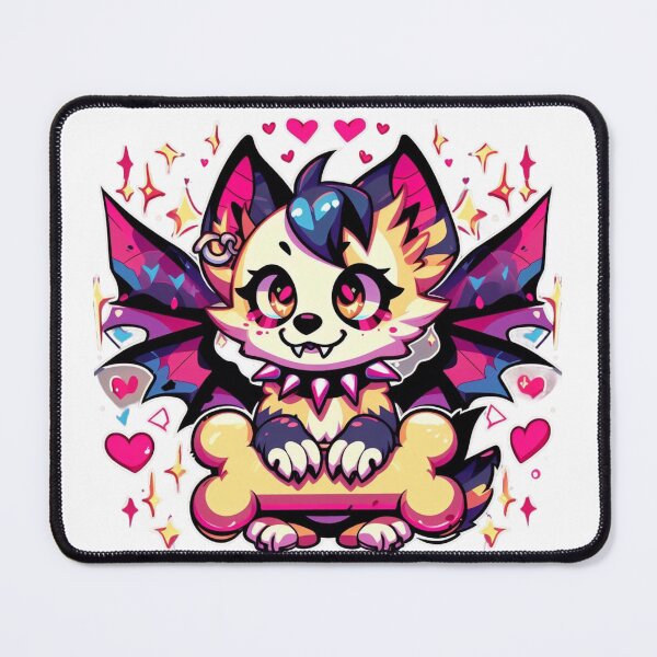 Item preview, demonic kawaii dog designed and sold by Animalia-.