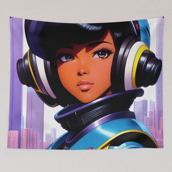 Item preview, Caress of the Steel | Black Anime Girl designed and sold by blackanimemecca.