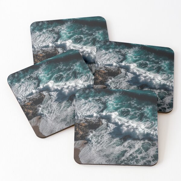 Item preview, Rough sea waves white and rocks designed and sold by AndrewWorld.
