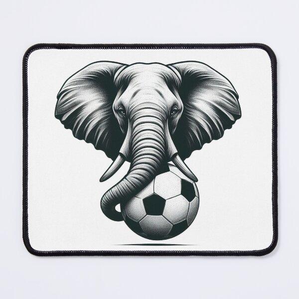 Item preview, soccer elephant designed and sold by Animalia-.
