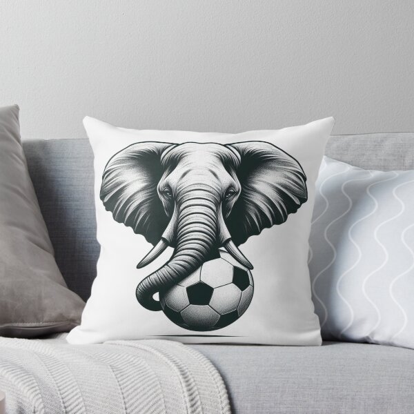 Item preview, soccer elephant designed and sold by Animalia-.