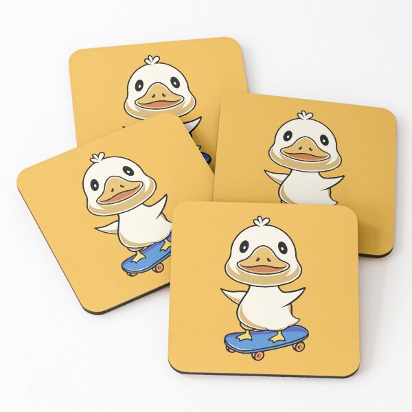 Item preview, Cute duck playing skateboard illustration designed and sold by cubbone.