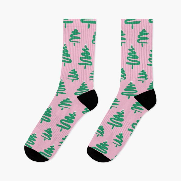 Item preview, Peppermint Paint Swirl Christmas Trees on Pink designed and sold by Crystal Hayden.