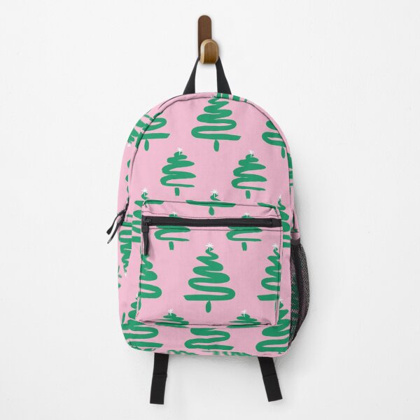 Item preview, Peppermint Paint Swirl Christmas Trees on Pink designed and sold by Crystal Hayden.