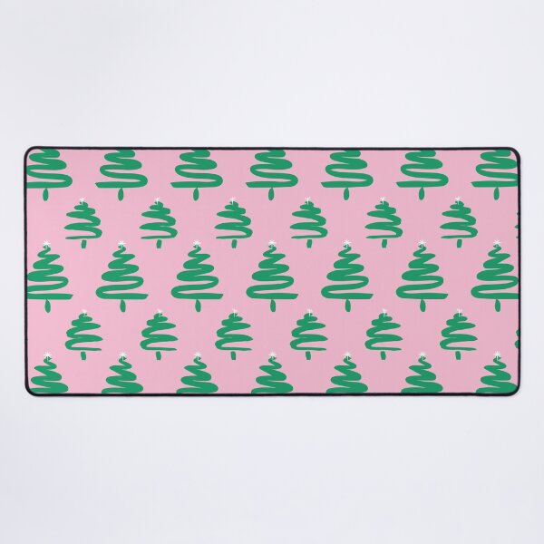 Item preview, Peppermint Paint Swirl Christmas Trees on Pink designed and sold by Crystal Hayden.