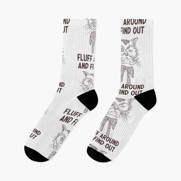 Item preview, Fluff Around And Find Out Funny Sarcastic Cat Quote designed and sold by AdelDa19.