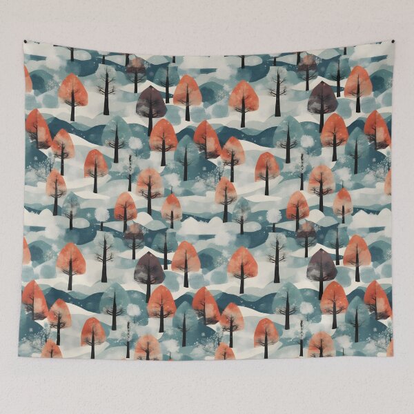 Item preview, Winter Trees - Japanese Chiyogami Pattern designed and sold by patterncrow.