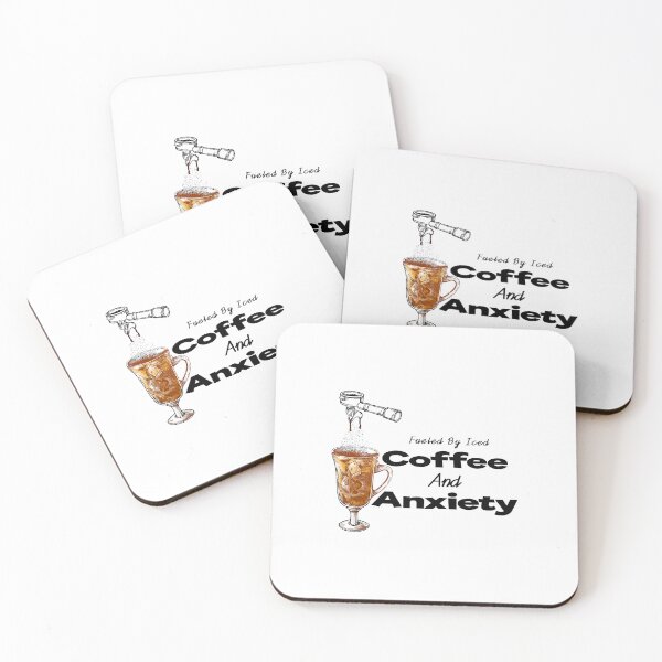 Item preview, fueled by iced coffee and anxiety designed and sold by MrMedy.