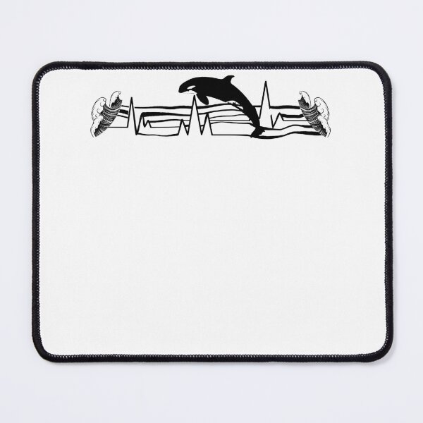 Item preview, Funny Orca Heartbeat With Waves ideas for gag gifts designed and sold by MrMedy.