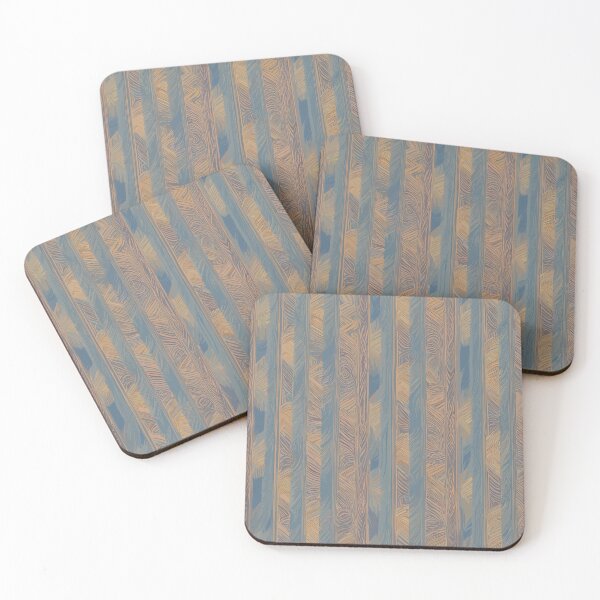 Item preview, a wood floor with a blue and yellow stripes pattern designed and sold by Salahuddin190.