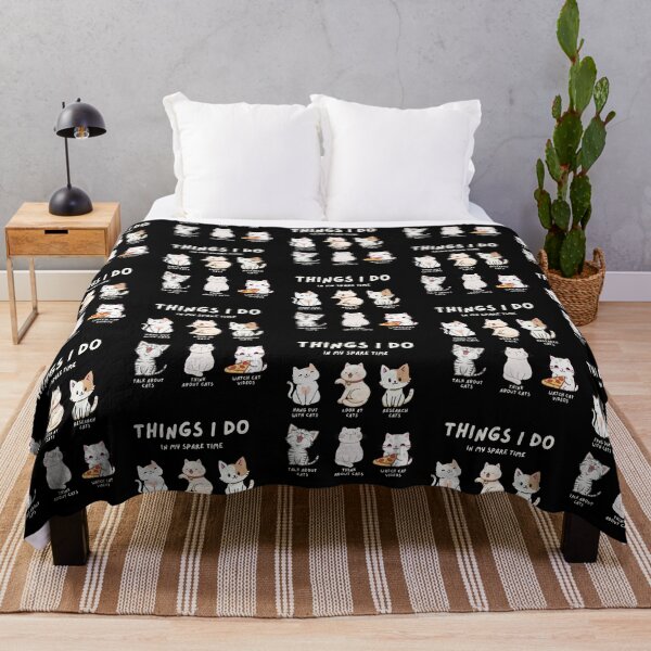 Item preview, Things I do in My Spare Time Cute Modern Cat Lover designed and sold by Krsna Priya.