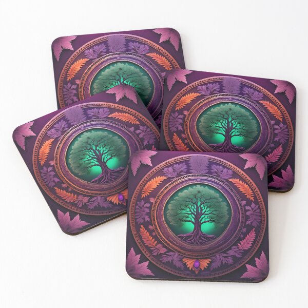 Item preview, Mystical Purple Tree Mandala Art designed and sold by SpiritualManda.