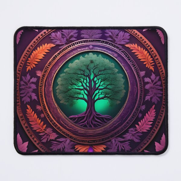 Item preview, Mystical Purple Tree Mandala Art designed and sold by SpiritualManda.
