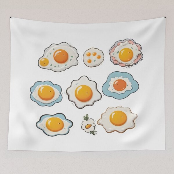Item preview, cute fried egg designed and sold by LaongfongDesign.